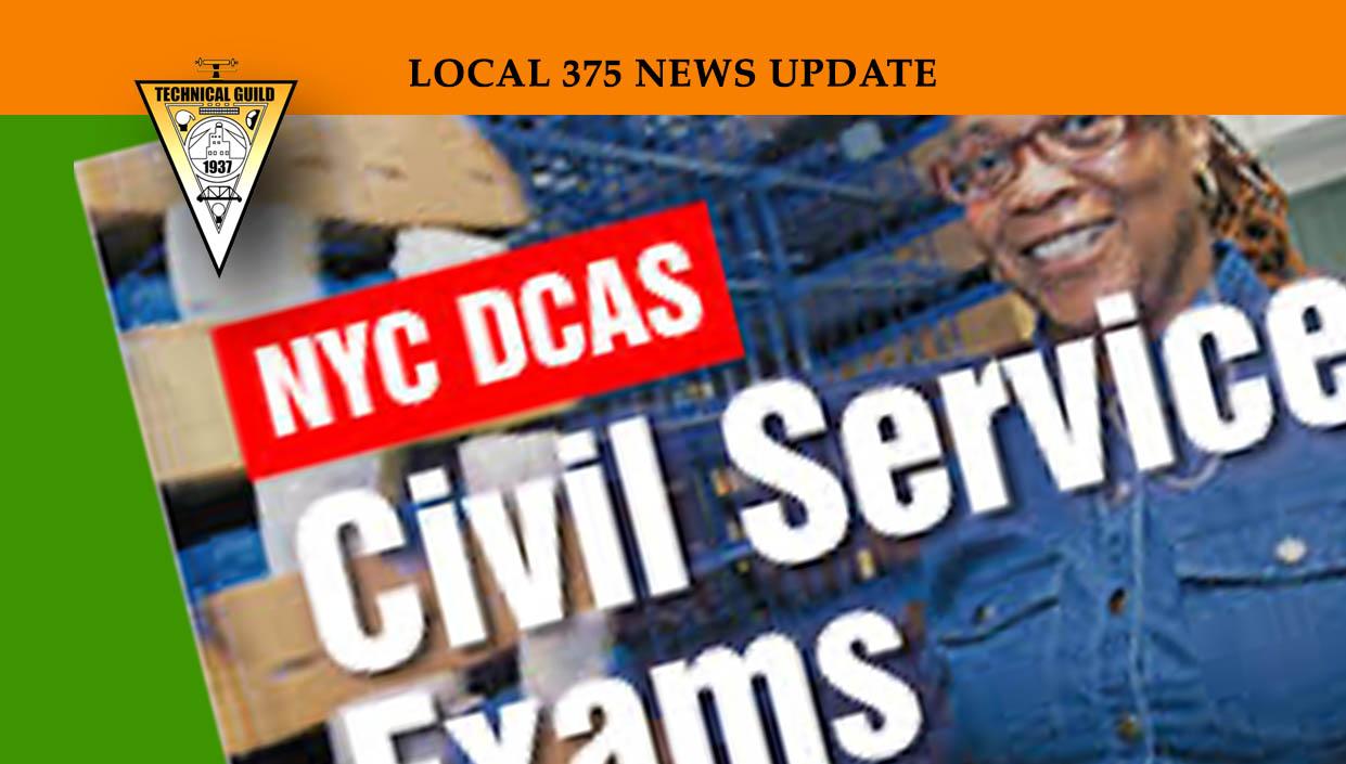 DCAS Exam Schedule for Fiscal Year 2022 2023 Local 375 AFSCME Union